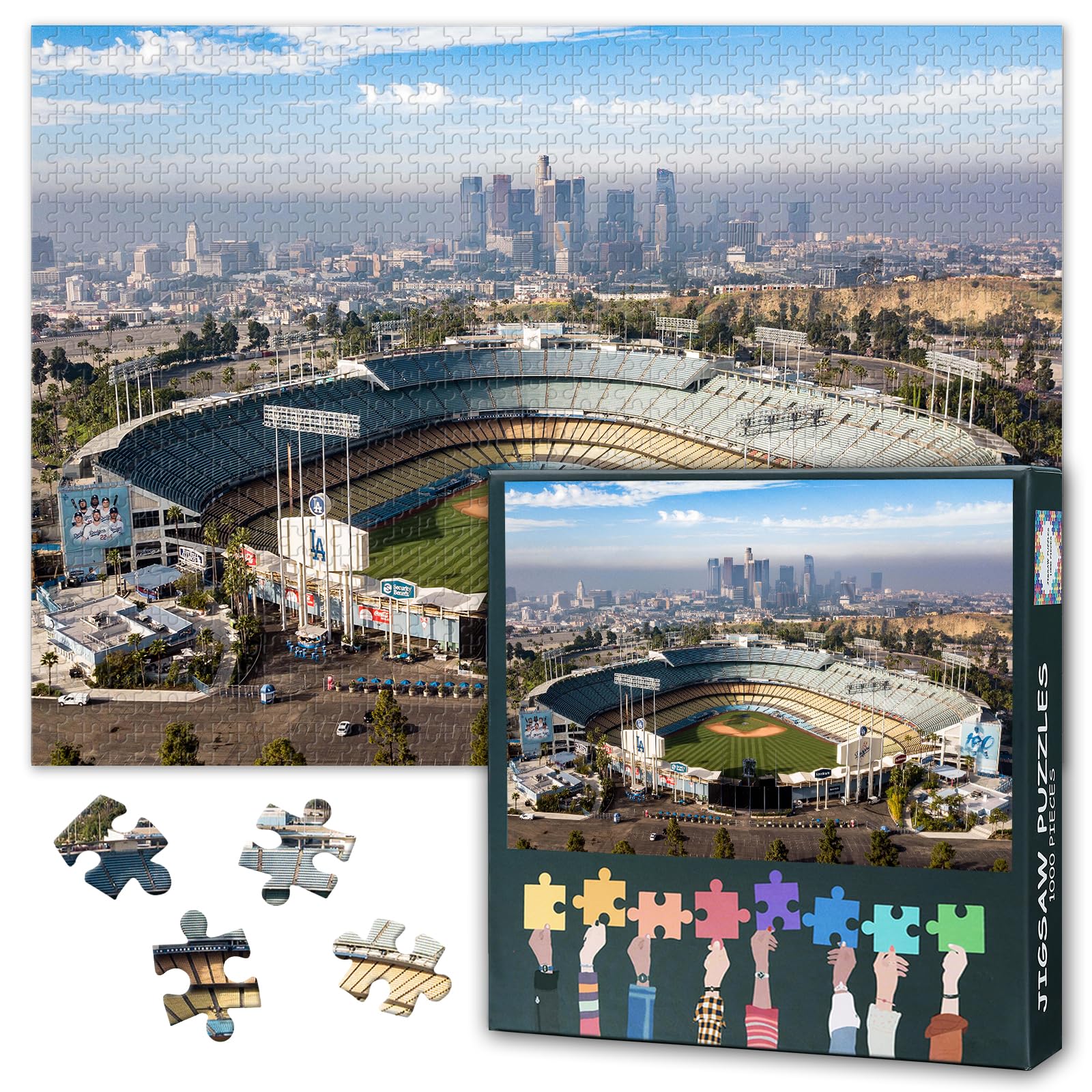 Amazon.com: Dodger Stadium Puzzles for Adults 1000 Pieces - Los
